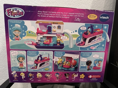 NIB Flipsies Sandy's House & Ocean Cruiser VTech Toy Doll House Set - Picture 6 of 10