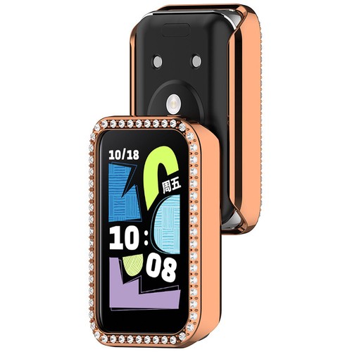 Etui na zegarek Pojedyncza diamentowa pusta rama Pokrowiec Ochrona Zderzak do Honor Band 10 - Zdjęcie 15 z 20