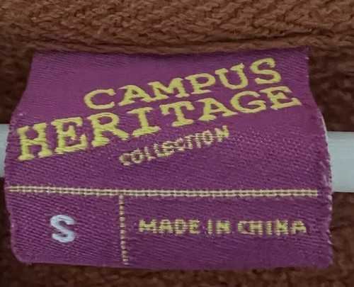 Campus Heritage Super Soft Burnt Orange Longhorns Long Sleeve Zip Up Jacket YS - Picture 3 of 3