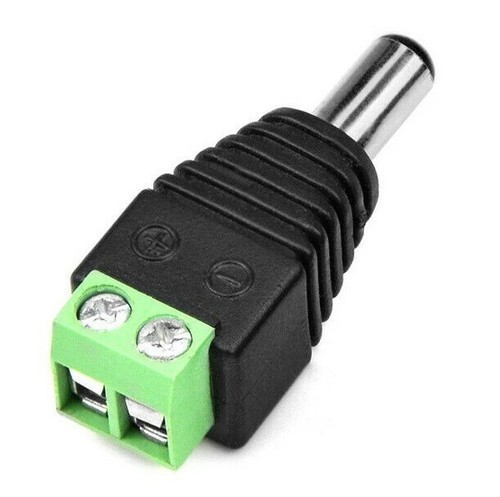 Paquete de 5 conectores de alimentación de CC (CR13) macho enchufe de 2,1 x 5,5 mm - Imagen 6 de 9