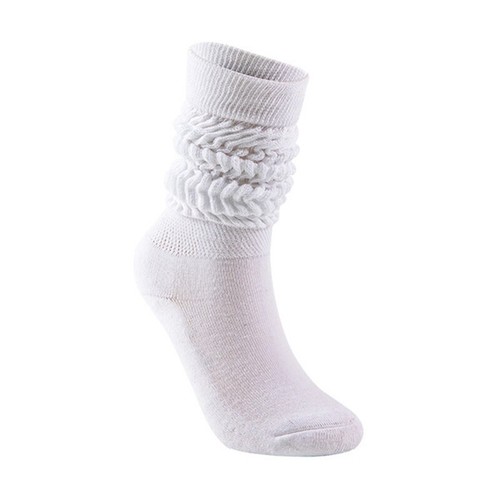 Colorful Slouch Loose Women Stacked High Boot Sock Casual Knee Scrunchy Socks - Picture 9 of 22