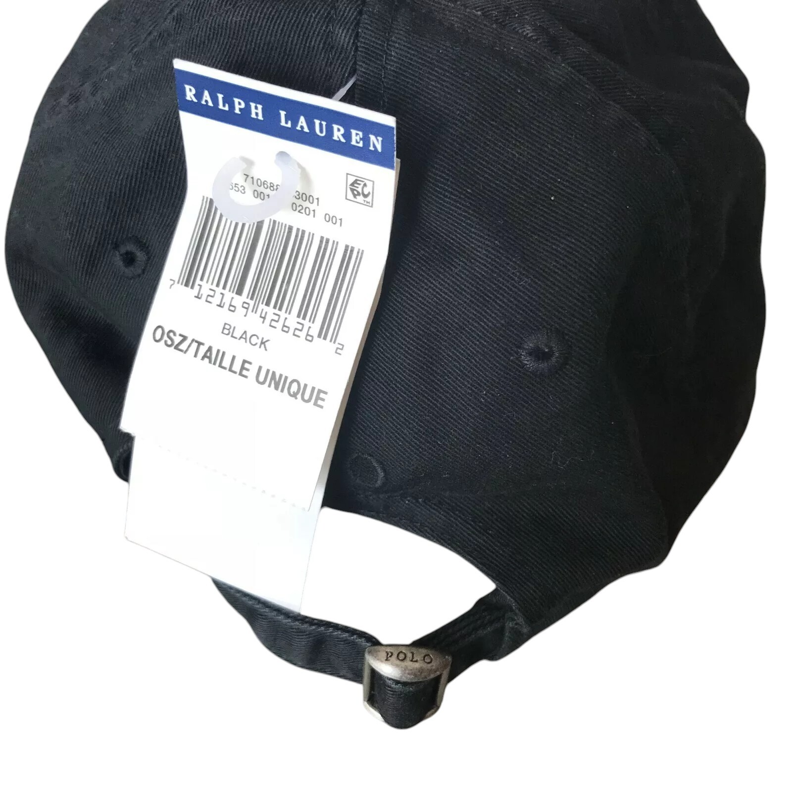 Cappello berretto baseball uomo Polo Ralph Lauren ricamato big pony chino taglia unica nuovo con etichette