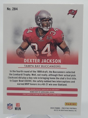 2024 PANINI PRESTIGE DEXTER JACKSON GALAXY FOOTBALL CARD BUCCANEERS NFL donruss - Foto 2 di 2