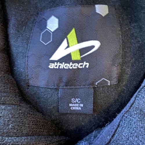 Athletech Zip Up Jacket Black New Performance Outerwear W Pockets Small - Picture 6 of 8