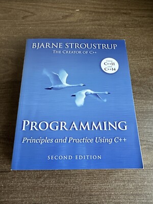 Programmierung: Prinzipien und Praxis mit C ++ von Bjarne Stroustrup Sec Ed Sehr guter Zustand