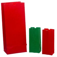 3pc Christmas Paper Bags Set Dollhouse Miniature 1:12 - FAST US SHIPPER