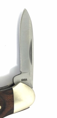 Buck Knives 389 Cut Wood Handle Canoe Folding Pocket Knife 2232-NO - Picture 7 of 8