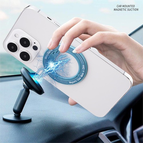 For MagSafe Phone Magnetic Finger Ring Holder For Iphone 12 13 Pro Max Mini - Picture 11 of 22