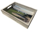 Signs By The Sea Serving Tray Wooden SEA ISLAND Photo Tray GOLF Beach