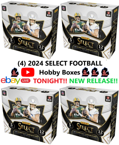 Philadelphia Eagles Break 545 SELECT 2024 Football Hobby Box x4