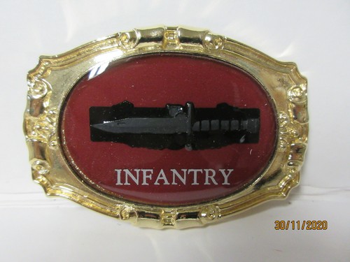 US Army Combat Action Badge on Western Belt Buckle - Picture 1 of 2
