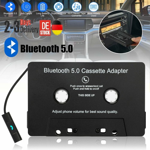 Bluetooth 5.0 Auto Kasette Adapter Radio Autoradio Kastenadapter AUX Kassette - Bild 2 von 12
