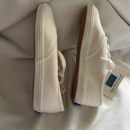 Keds Champion Oxford White Canvas Shoes Children Size 13M Casual Lace-Up Sneaker - Picture 9 of 11