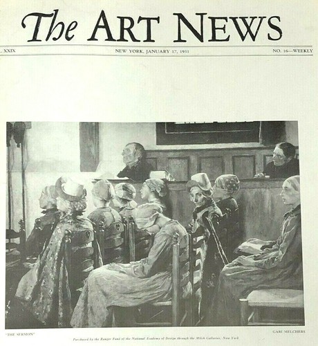 THE ART NEWS - ARTnews - Vol 29 - Jan 17 1931 - No. 16 Melchers Phillips Hals
