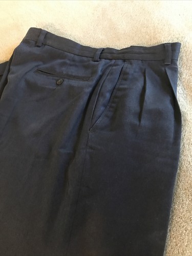 Men's Claiborne Pleated & Cuffed Dress Pants Size 34/32 - Picture 4 of 11