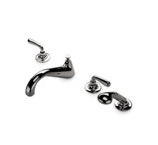 Waterworks Opus Low Profile Tub Filler w/Handshower Lever Handles Chrome