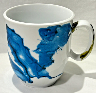 Designs by Katrina Mug Made in Jamaica - Abstract Blue Design
