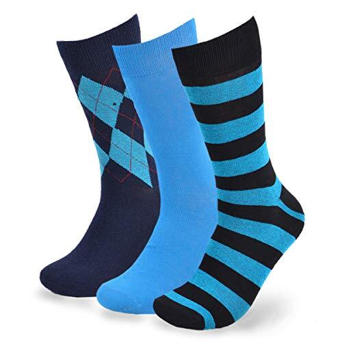 Men's Dress Crew 3 pack Socks 10-13 Multi-Color - Bild 8 von 8