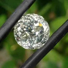 1 CT Natural White Diamond Round Portuguese Cut 6.50mm VVS1 D Grade Certified D4