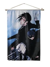 Black Butler Anime Fabric Tapestry Wall Scroll Hanging Home Decoration Rectangle