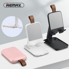 Desktop Phone Holder Remax Foldable Adjustable Universal For Phone Tablet Pink 