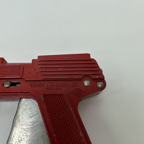 Vintage LMCo Super Nu-Matic Jr Diecast Paper Popper Gun 1950’S Red - Picture 3 of 5