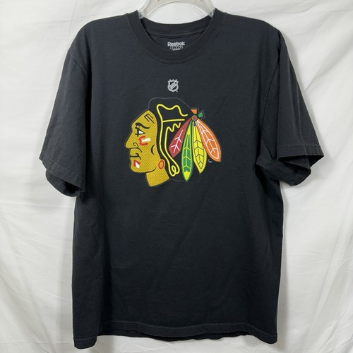 Antti Niemi #31 Chicago Blackhawks NHL Jersey T-Shirt Large schwarz Tee Hockey L - Bild 3 von 7