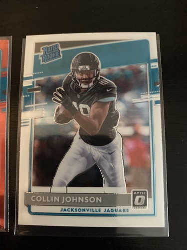2020 Panini Optic Hybrid Collin Johnson Red Mojo + Base Rookie SP Jags - Picture 2 of 3