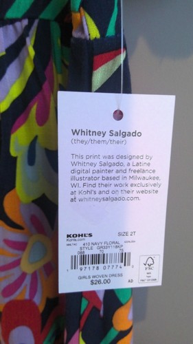 Sonoma Community Navy Blue Floral Baby & Toddler Dress NWT - Picture 3 of 14