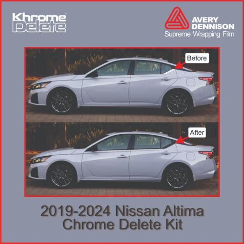 Nissan Altima 2019-2024 superposición de vinilo cromo eliminación - Imagen 1 de 4