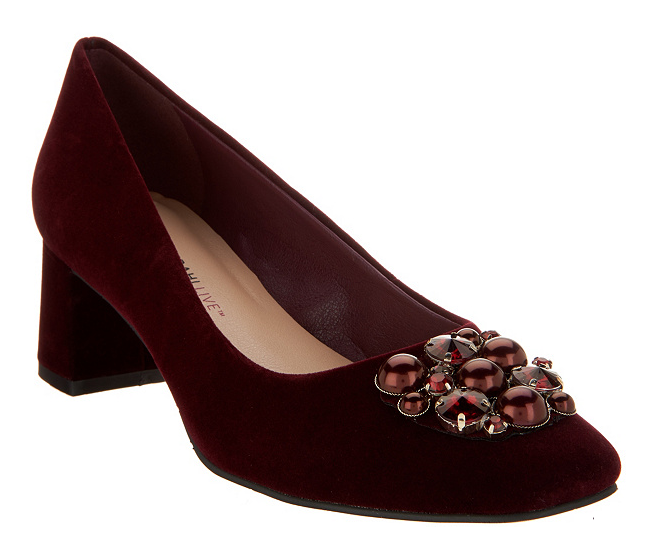Isaac Mizrahi Live embellecido bombas de tela talón en bloque Rojo Oscuro para Mujer 7.5 Nuevo Isaac Mizrahi Live embellecido bombas de de bombas tela talón en bloque Rojo Oscuro para Mujer 7.5 Nuevo 84c2b9