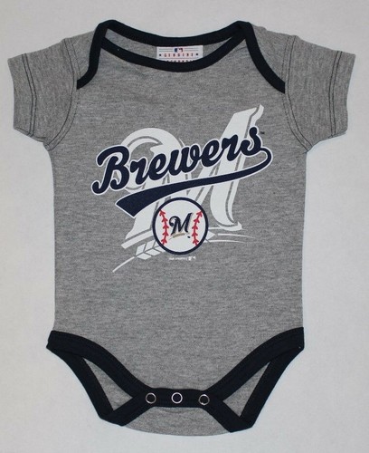 Milwaukee Brewers Girls or Boys 1pc Creeper Bodysuit Infant Baby You Choose - Picture 1 of 3