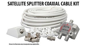 Prolongateur TV mâle 10 m pour connexion antenne terrestre et téléviseur/récepteur TNT - Brico Dépôt