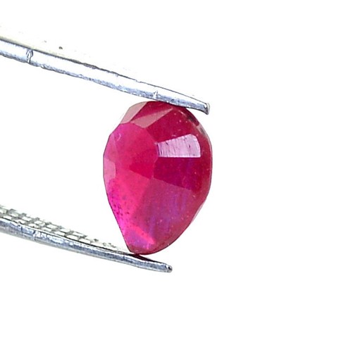 Natural Ruby Pear Cut 7x6 mm Faceted Mozambique 1.36 CTS Loose Gemstone GF - Picture 5 of 8