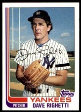 1982 Topps #439 Dave Righetti RC - New York Yankees
