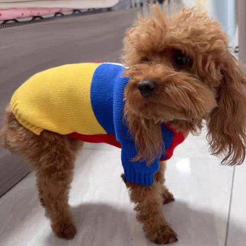 Pet Dog Warm Jumper Knit Sweater Clothes Puppy Cat Knitwear Costume Coat Apparel - Picture 7 of 21