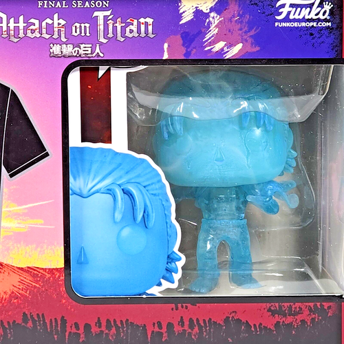 Funko Pop! Camisetas - Eren con marcas - Attack on Titan - Camiseta Jaegar Azul Talla S - Imagen 6 de 7