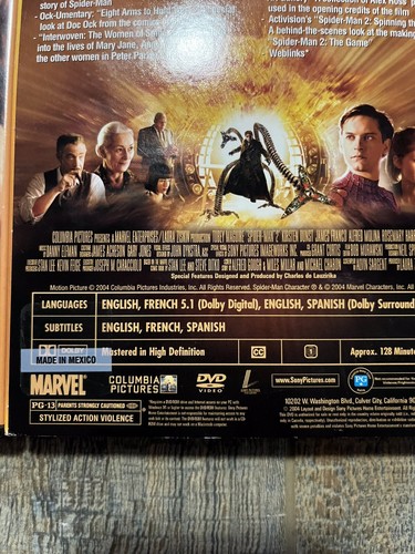 Tobey Maguire Spider Man 1 2 3 DVD Complete 3 Movies From Marvel PG-13 Region 1 - Bild 15 von 20