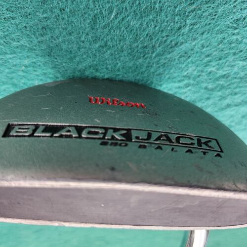 Wilson Black Jack 850 Balata Insert Mallet Putter Steel Shaft Wilson Left Hand - Picture 8 of 10