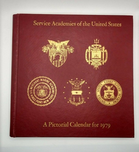 Vintage 1979 Hardcover Service Academies of the United States Pictorial Calendar - Picture 1 of 8