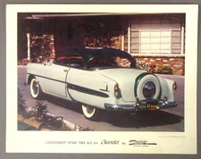 circa 1953 STYLECRAFT Contoured Spare Tire Kit CHEVROLET color promo 8x10 photo