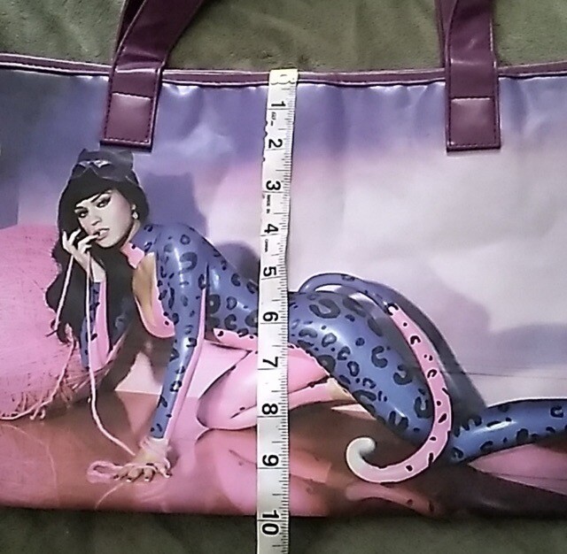 ケイティ・ペリー の トートバッグ Katy Perry Cat Suit Tote Bag Purple 16x10 | eBay