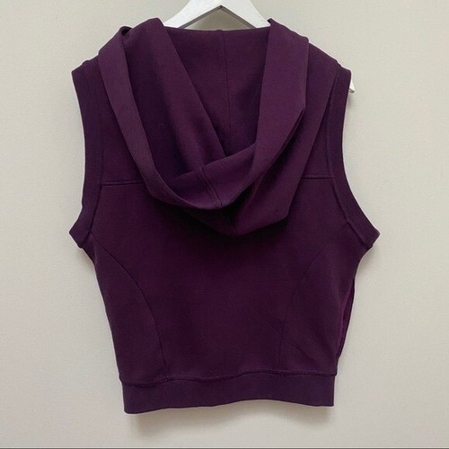 Nike Tech Fleece Purple Hooded Vest Side Zip Women's Size Small - Picture 9 of 10