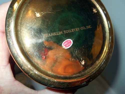 VTG LOT USA Illinois 127 Razor Strop Barbershop Goldtone Mug Shaving Bar & Brush - Picture 9 of 13