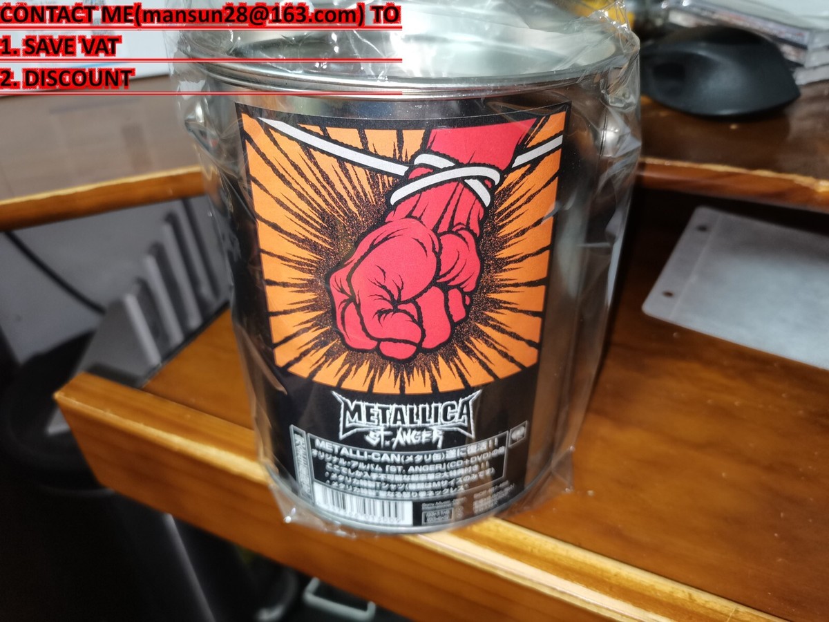 Metallica / St. Anger JAPAN CD+DVD T-shirt Necklace Can