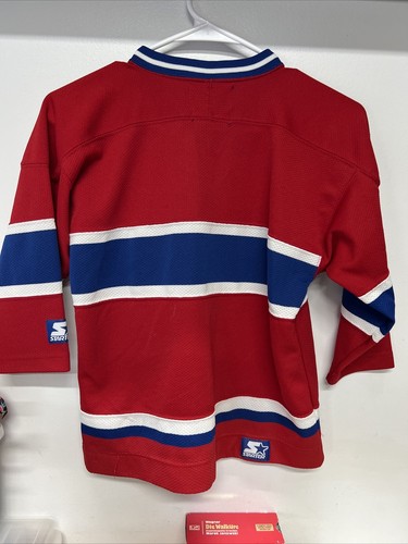 Starter NHL Vintage MONTREAL CANADIENS Youth Jersey Sweater Size Large - Picture 10 of 14