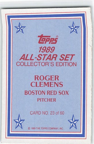 Roger Clemens Baseball Cards - Base Cards, Inserts, etc. - Listing 2 of 2! - Picture 34 of 310