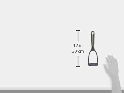 Nylon Kartoffelstampfer, Soft Grip Griff, grau und grün - Bild 4 von 4