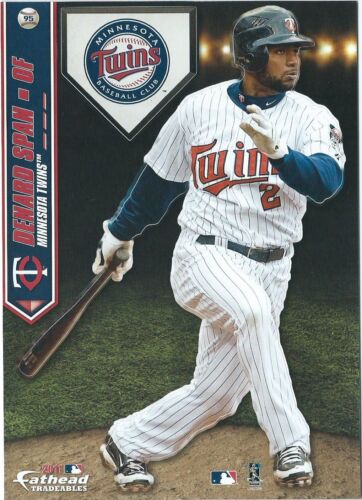 DENARD SPAN FATHEAD TRADEABLES MINNESOTA TWINS REMOVABLE WALL DECAL 2011 #95 - Picture 1 of 3