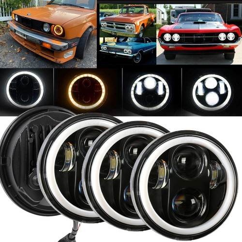 4 PIEZAS 5 3/4" 5.75 LED Faros HI/LO DRL para Oldsmobile 442 98 F85 Cutlass - Imagen 6 de 12